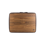Leo 15" Laptop Bag - Made from real Amazaque wood and brown cowhide
