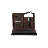 Leo 15" Laptop Bag - Made from real Amazaque wood and brown cowhide