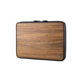 Leo 15" Laptop Bag - Made from real Amazaque wood and black cowhide