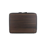 Leo 15" Laptop Bag - Made from real smoked oak wood and black cowhide