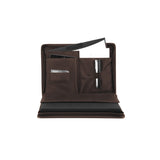 Leo 13" Laptop Bag - Made from real Amazaque wood and brown cowhide