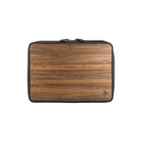 Leo 13" Laptop Bag - Made from genuine Amazaque wood and black cowhide