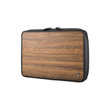 Leo 13" Laptop Bag - Made from genuine Amazaque wood and black cowhide