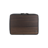 Leo 13" Laptop Bag - Made from real smoked oak wood and black cowhide