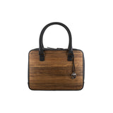 Mary handbag - Made from real Amazaque wood and black cowhide