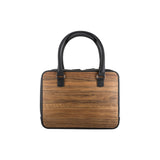 Mary handbag - Made from real Amazaque wood and black cowhide