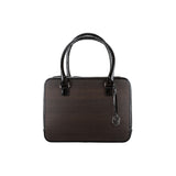 Mary handbag - Made from real smoked oak wood and patent leather in crocodile look