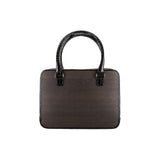Mary handbag - Made from real smoked oak wood and patent leather in crocodile look