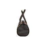Carmen handbag - Made from real smoked oak wood and black cowhide
