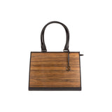 Ruby handbag - Made from real wood Amazaque and black cowhide