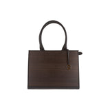 Ruby Handbag - Made from real smoked oak wood and black cowhide