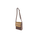 Lizzy - Made of real wood Amazaque and brown cowhide