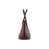 Abbey handbag - Made from real wood Amazaque and brown cowhide