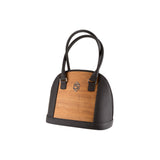 Abbey handbag - Made from real wood Amazaque and black cowhide
