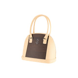 Abbey handbag - Made from real smoked oak wood and nude cowhide