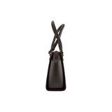 Sally handbag - Made from real wood Amazaque and black cowhide