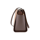 Mia handbag - Made from real wood Amazaque and brown cowhide