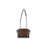Mia handbag - Made from real smoked oak wood and patent leather in crocodile look