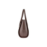 Betty handbag - Made from real wood Amazaque and brown cowhide