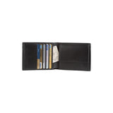 Pablo wallet - Made from real wood Amazaque and smooth black leather