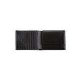 Pablo wallet - Made from real smoked oak wood and black smooth leather