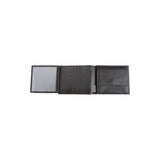 Pedro wallet - Made from real smoked oak wood and smooth black leather