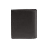 Pascal wallet - Made from real smoked oak wood and black smooth leather