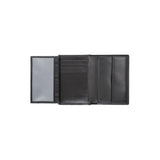 Paul wallet - Made from real wood Amazaque and smooth black leather