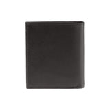 Peter wallet - Made from real smoked oak wood and black smooth leather