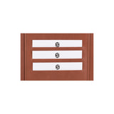 Marco writing case A4 - Made from real wood Amazaque and smooth leather cognac