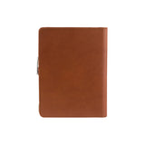 Marco writing case A4 - Made from real wood Amazaque and smooth leather cognac
