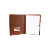 Marco writing case A4 - Made from real wood Amazaque and smooth leather cognac