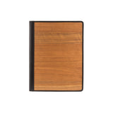Marco writing case A4 - Made from real wood Amazaque and smooth leather black