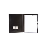 Marco writing case A4 - Made from real smoked oak wood and smooth black leather