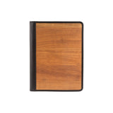 Sam Writing Case A5 - Made from real wood Amazaque and smooth leather black