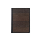 Sam Writing Case A5 - Made from real smoked oak wood and smooth black leather