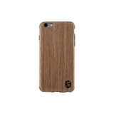 Maxi Case - Fabriqué en bois véritable Noyer noir (pour Apple, Samsung, Huawei)
