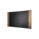 Steve 32.5" Desk Pad - Made from real Amazaque wood and black imitation leather