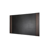 Steve 32.5" Desk Pad - Made from real smoked oak and black faux leather
