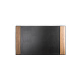 Steve 28" Desk Pad - Made from real Amazaque wood and black imitation leather