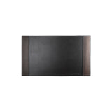 Steve 28" Schreibunterlage - Gefertigt aus dem Echtholz Räuchereiche und Kunstleder schwarz