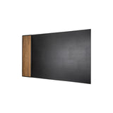 Bill 32.5" Desk Pad - Made from real Amazaque wood and black imitation leather
