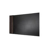 Bill 32.5" Desk Pad - Made from real smoked oak and black faux leather