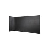 Bill 32.5" Desk Pad - Made from real smoked oak and black faux leather