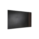Tom 32.5" Desk Pad - Made from real smoked oak and black cowhide