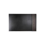 Tom 32.5" Desk Pad - Made from real smoked oak and black cowhide