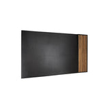 Tom 28" Desk Pad - Made from real Amazaque wood and black cowhide