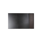 Tom 28" Desk Pad - Made from real smoked oak and black cowhide