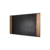 Ben 32.5" Desk Pad - Made from real Amazaque wood and black cowhide