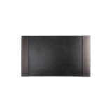 Ben 28" Desk Pad - Made from real smoked oak and black cowhide